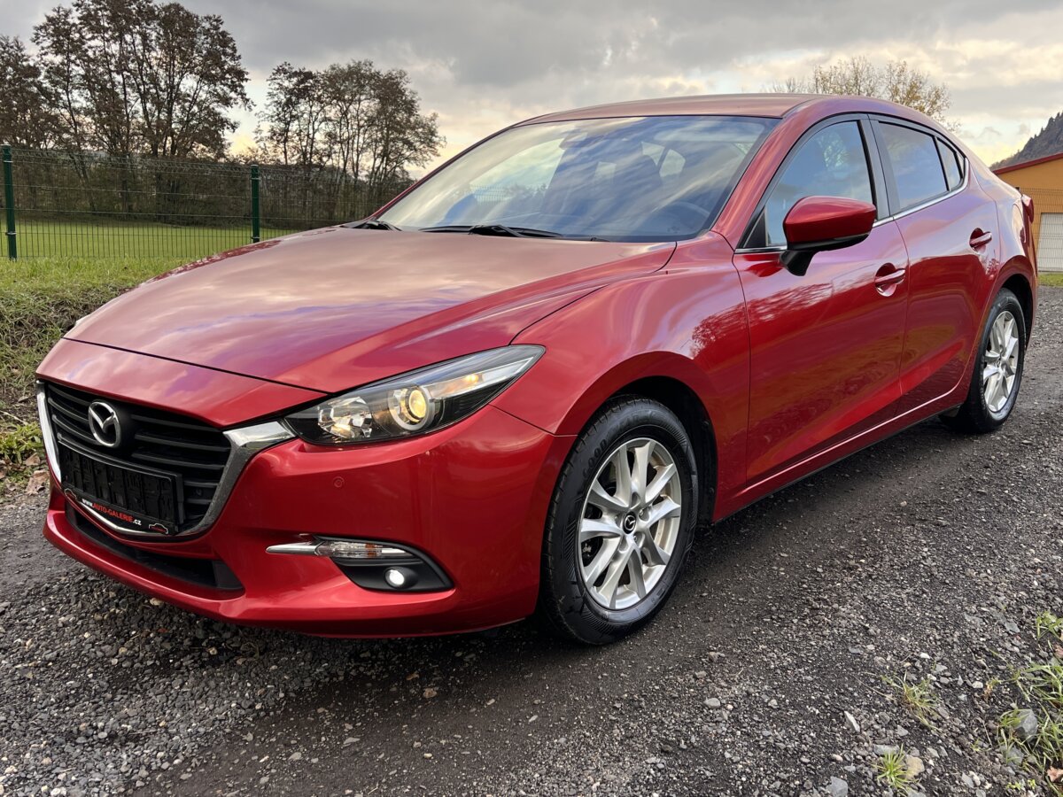 MAZDA 3 SEDAN 2.0i 88KW, 2017, 145TKM, VÝHŘEV, NAVI, SERVIS MAZDA!