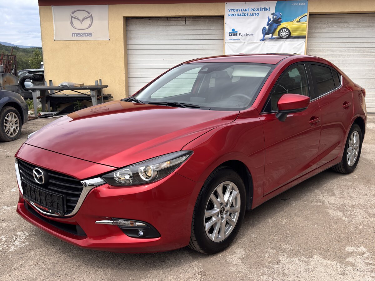 MAZDA 3 SEDAN 2.0i 88KW, 2017, 145TKM, VÝHŘEV, NAVI, SERVIS MAZDA!