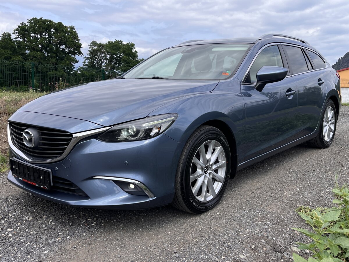 ▶️MAZDA 6 2.0i 121KW, 2016, FULL LED, BÍLÁ KŮŽE, VÝHŘEV, TZ◀️